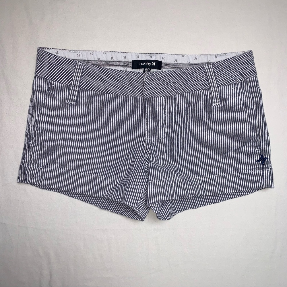 Hurley Striped Shortie Shorts Women’s 00 Booty Beach Short Pinstripes Spring